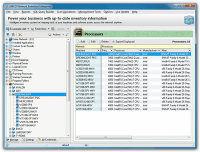 Screenshot of the application Network Inventory - #2