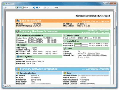 Screenshot of the application Network Inventory - #5