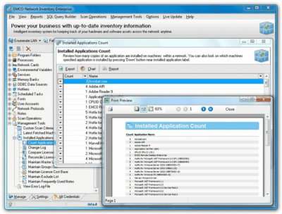 Screenshot of the application Network Inventory - #7