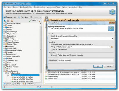 Screenshot of the application Network Inventory - #9