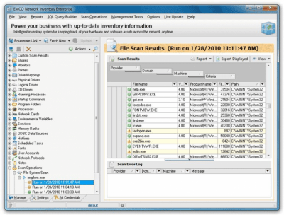 Screenshot of the application Network Inventory - #10