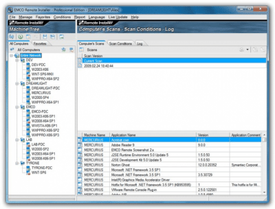 Screenshot of the application EMCO Remote Installer - #1