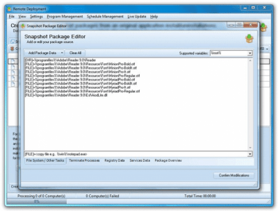 Screenshot of the application EMCO Remote Installer Professional - #2