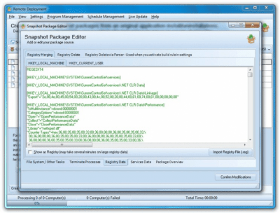 Screenshot of the application EMCO Remote Installer Professional - #3
