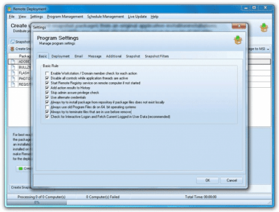Screenshot of the application EMCO Remote Installer Professional - #6