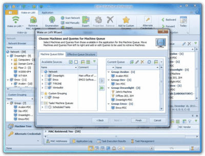 Screenshot of the application EMCO WakeOnLan - #3
