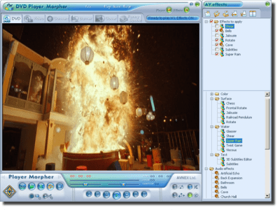 Screenshot of the application AV DVD Player Morpher - #1
