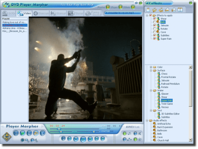 Screenshot of the application AV DVD Player Morpher - #2