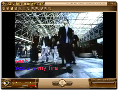 Screenshot of the application AV Video Karaoke Maker - #3