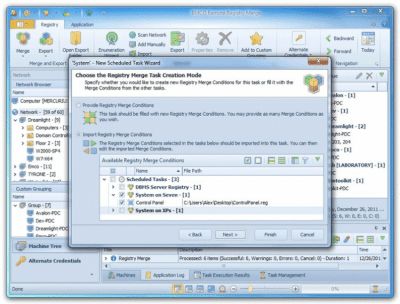 Screenshot of the application EMCO Remote Registry Merge - #2
