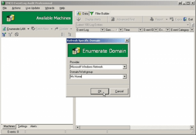 Screenshot of the application EMCO EventLog Audit Professional - #5