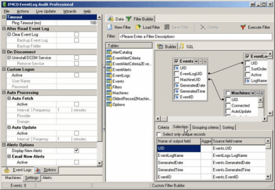 Screenshot of the application EMCO EventLog Audit Professional - #12