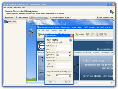 Screenshot of the application EMCO Remote Screenshot - #3