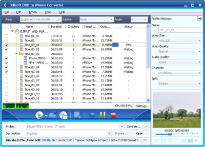 Screenshot of the application Xilisoft iPhone Software Suite - #1