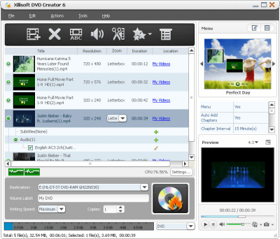 Screenshot of the application Xilisoft DVD Toolkit Platinum - #4