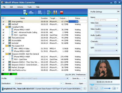 Screenshot of the application Xilisoft DVD to iPhone Suite - #2