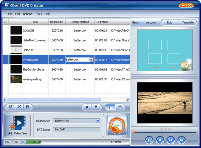 Screenshot of the application Xilisoft Blu-ray to DVD Converter - #2