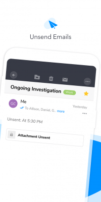 Screenshot of the application Criptext Secure email - #5