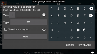 Screenshot of the application GameGuardian - #8