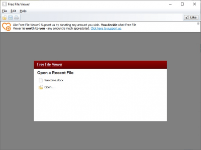 Screenshot of the application FreeFileViewer - #1