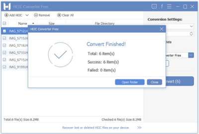 Screenshot of the application HEIC Converter Free - #4