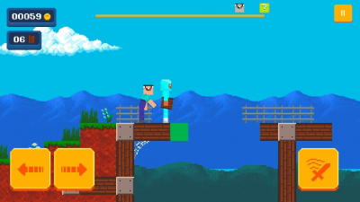 Screenshot of the application Nubik vs. Pro vs. Cheater 4: Lucky Block - #8