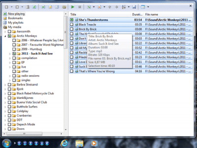 Screenshot of the application @MAX Tray Player - #3