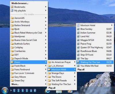 Screenshot of the application @MAX Tray Player - #4