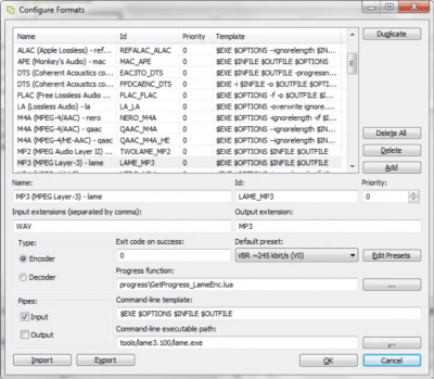 Screenshot of the application BatchEncoder - #5