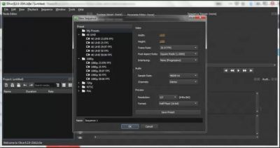 Screenshot of the application Olive Video Editor - #1