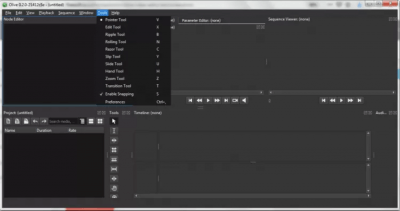 Screenshot of the application Olive Video Editor - #2