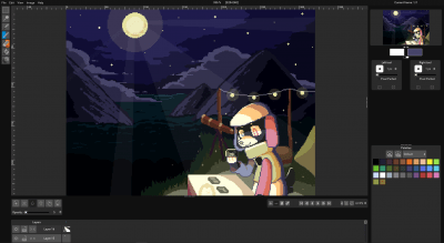 Screenshot of the application Pixelorama - #1