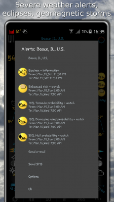 Screenshot of the application eWeather HDF - #5