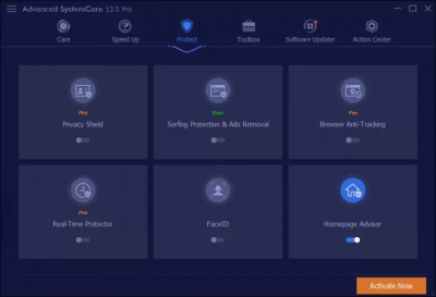 Screenshot of the application Advanced SystemCare Pro - #3