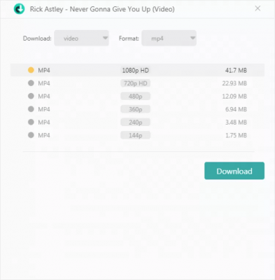 Screenshot of the application Inovideo - #4