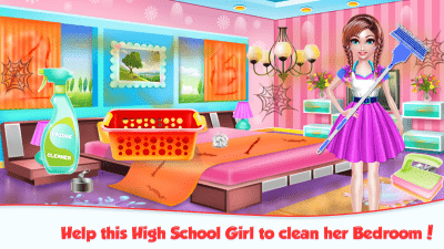 Screenshot of the application Highschool Girls House Cleaning - #3