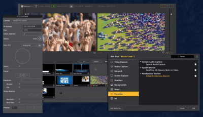 Screenshot of the application Wirecast - #5