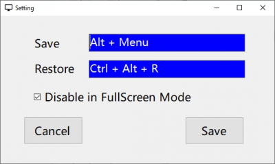 Screenshot of the application WindowResizer - #1