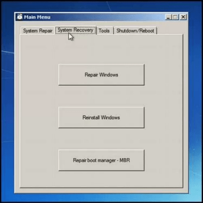 Screenshot of the application OEM/Factory recovery partition creator - #1