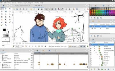 Screenshot of the application Synfig Studio - #1