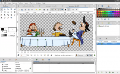 Screenshot of the application Synfig Studio - #2