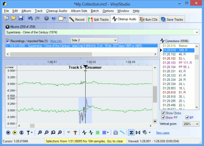 Screenshot of the application VinylStudio - #3