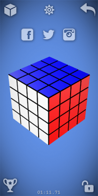 Screenshot of the application 3D Cube - #8