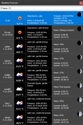 Screenshot of the application MiTeC InfoBar - #3