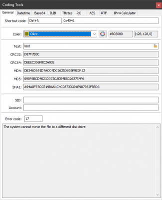 Screenshot of the application MiTeC InfoBar - #5