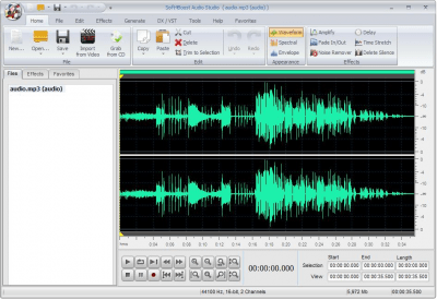 Screenshot of the application Soft4Boost Audio Studio - #1