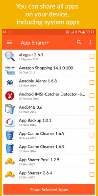 Screenshot of the application App Sharer+ - #1