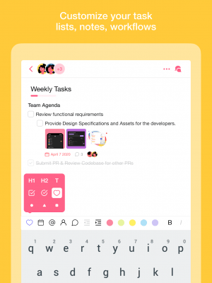 Screenshot of the application Taskade - #7