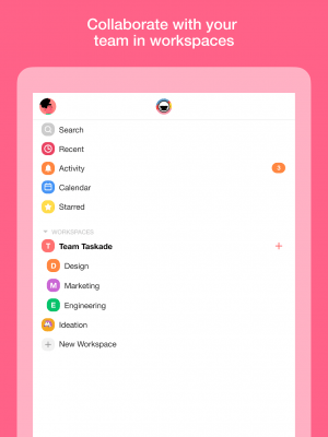 Screenshot of the application Taskade - #10