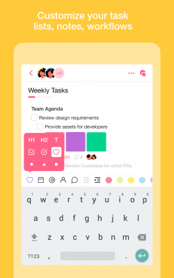 Screenshot of the application Taskade - #13